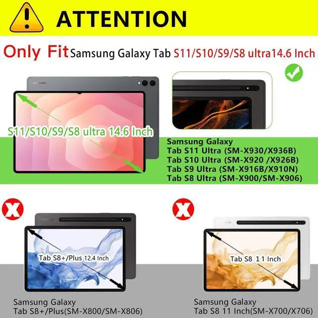 Alt view image 2 of 7 - 2 Pack Screen Protector for  Galaxy Tab S11 Ultra/Tab S10 Ultra/Tab S9 Ultra/Tab S8 Ultra 14.6 Inch 2025/2024/2023 High Definition Tempered Glass