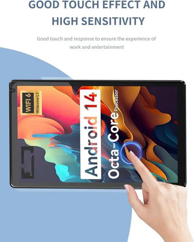 Alt view image 7 of 7 - [2 Packl Screen Protector for Urao 2024 Tempered Glass Film Compatible with Urao C107 10.1 Android Tablet Anti-Scratch Sensitive Dropproof screenProtector