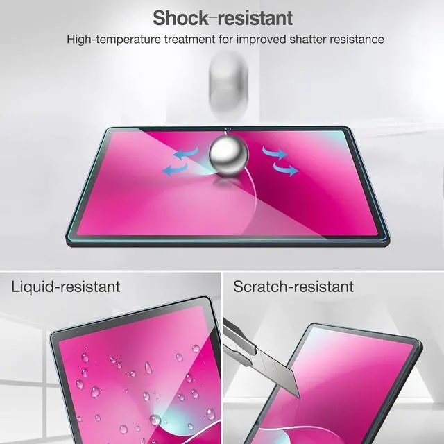 Alt view image 5 of 6 - 2 Pack Screen Protector for T-Mobile REVVL Tab 2  5G 2025 Release 10.1 Tempered Glass Screen Film Guard Screen Protector Clear