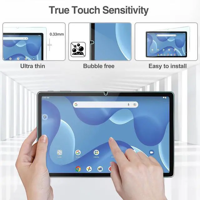 Alt view image 3 of 5 - 2 Pack Screen Protector for onn. 11 Tablet Pro 2023 Tempered Glass Film Guard for onn. 11 Tablet Pro 2023 Release