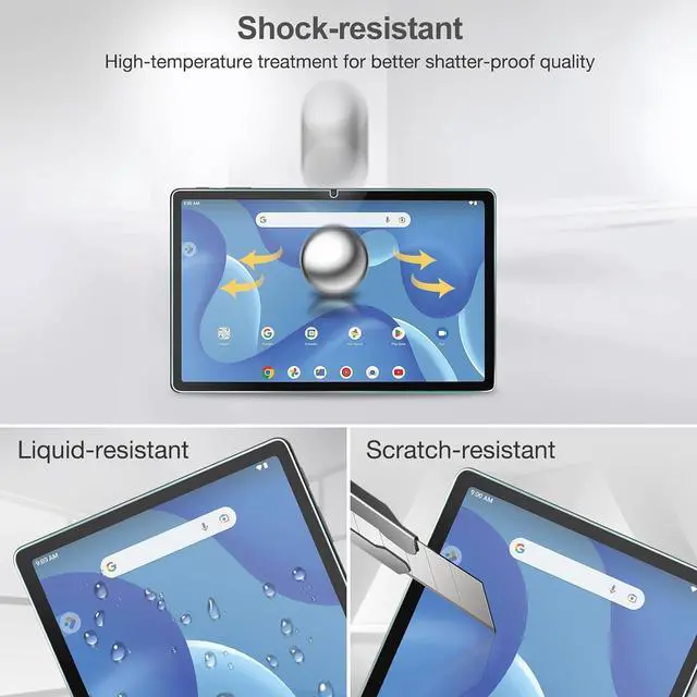 Alt view image 5 of 5 - 2 Pack Screen Protector for onn. 11 Tablet Pro 2023 Tempered Glass Film Guard for onn. 11 Tablet Pro 2023 Release