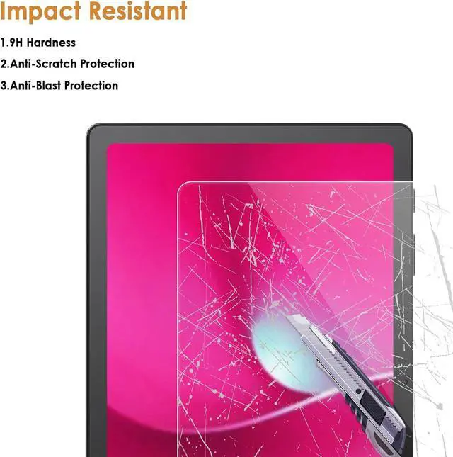 Alt view image 6 of 6 - 2-Pack Screen Protector Compatible with T-Mobile REVVL Tab 2 10.1 2025 (NOT Compatible with T-Mobile Revvl Tab 5g Tablet 10.36 2023) [HD Clarity] [9 Hardness] [Anti-Scratch] Tempered Glass