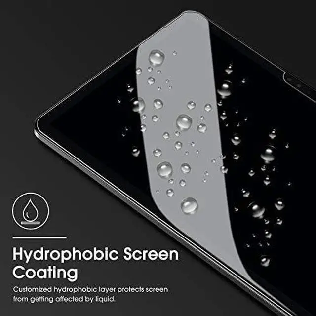 Alt view image 2 of 7 - [3-Pack Screen Protector for Surface Pro 7 Plus 7 6 5 4 [12.3 Inch] - Tempered Glass/Guide Frame/Scratch Resistant (NOT for Surface Pro 8)
