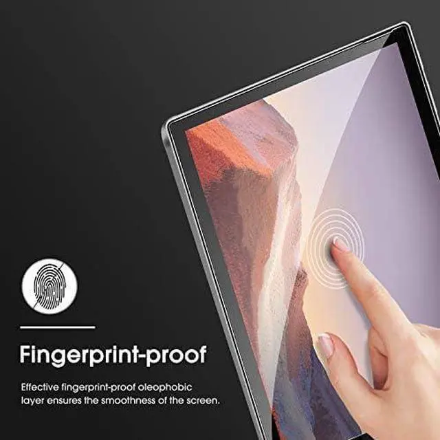 Alt view image 7 of 7 - [3-Pack Screen Protector for Surface Pro 7 Plus 7 6 5 4 [12.3 Inch] - Tempered Glass/Guide Frame/Scratch Resistant (NOT for Surface Pro 8)