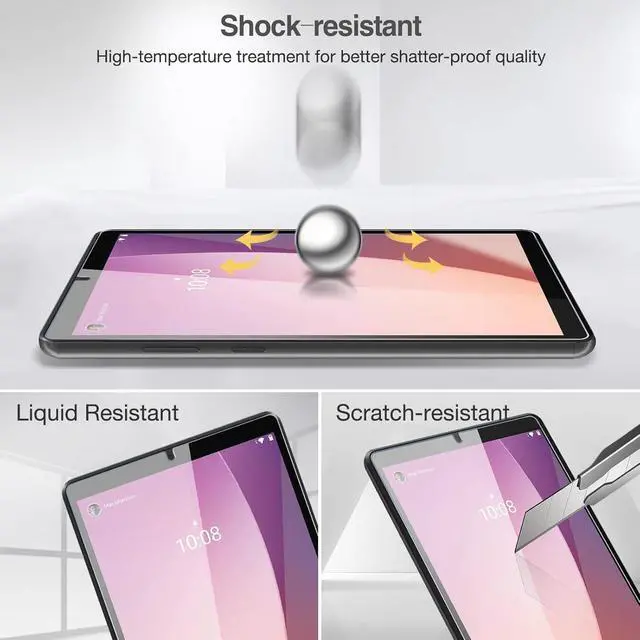 Alt view image 6 of 6 - [2 Pack] Screen Protector for  Tab M8 4th Gen/ M8 3rd Gen/ M8 HD 2nd Gen/ M8 FHD Tempered Glass Screen Film Guard for  Tab M8