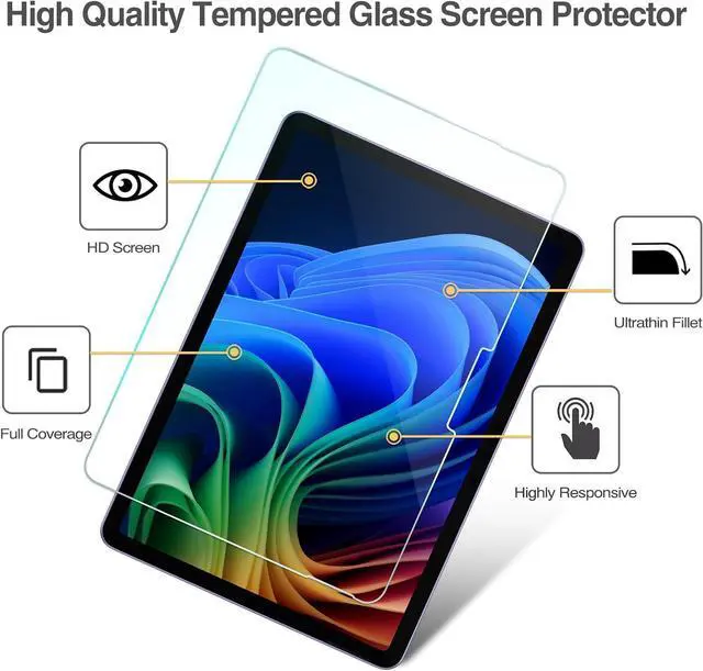 Alt view image 3 of 6 - 2 Pack Screen Protector for 2-in-1 Surface Pro 12 Inch (2025 Release) 9H Tempered Glass Film Guard for  Surface Pro 12 Anti-Scratch & Surface Pen Supported