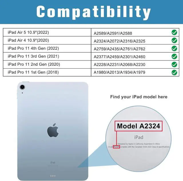 Alt view image 2 of 4 - 2 Pack iPad Air 5 2022 / Air 4 2020 Screen Protector iPad Pro 11 2021 2020 2018 Tempered Glass Screen Film Guard for 10.9 inch iPad Air 5th Gen/Air 4th Gen iPad Pro 11 3rd 2nd 1st Gen