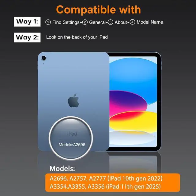 Alt view image 2 of 7 - Screen Protector for iPad A16 11 inch 11th/10th Generation 10.9 Inch (2025/2022) Tempered Glass with Auto Application Tray for iPad 11/10 Gen Easy Installation Case Friendly 2 Pack