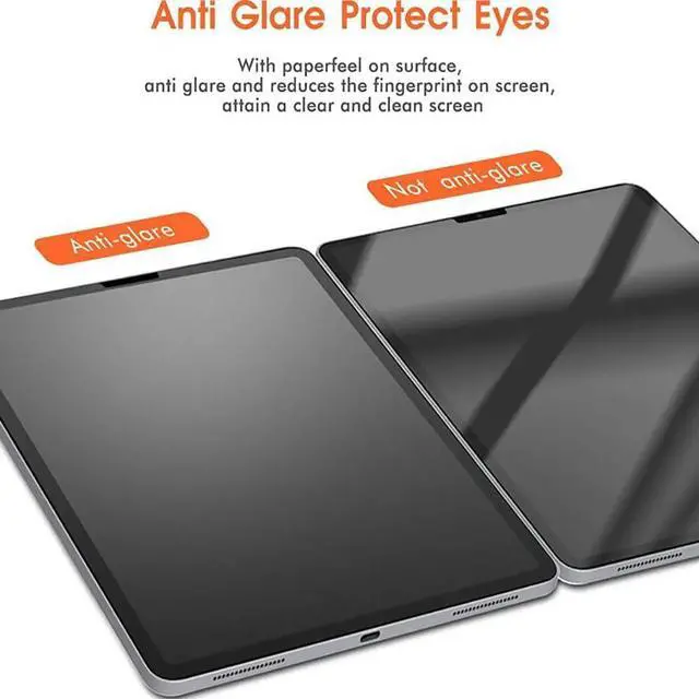 Alt view image 6 of 6 - Like on Paper Screen Protector Compatible with  Idea Tab Pro Matte PET Film for Drawing and Notetaking [Anti-Glare][Anti-Slip]