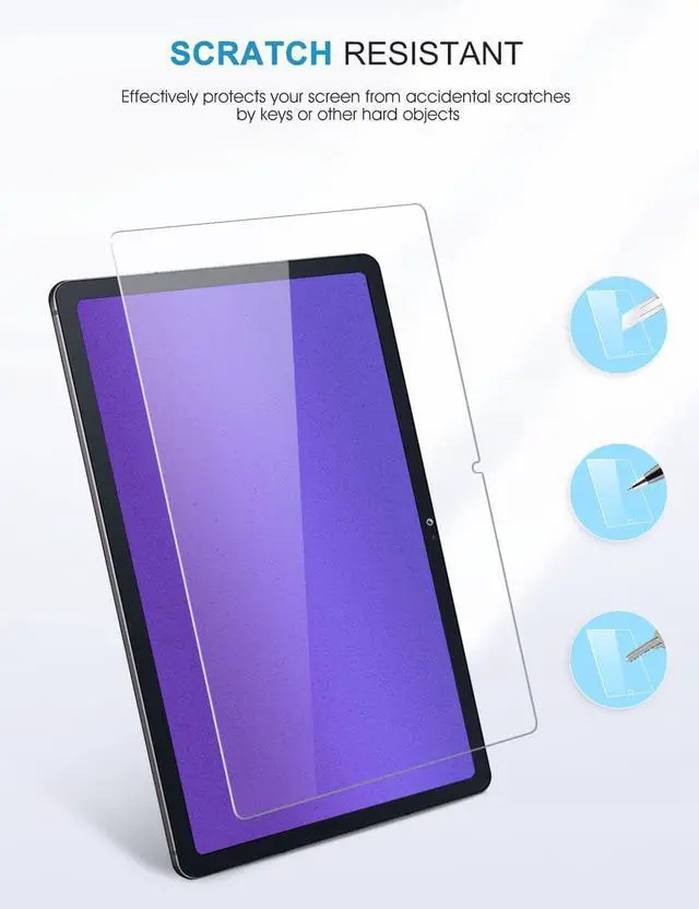 Alt view image 5 of 7 - 3 Pack Screen Protector for  Galaxy Tab A7 2020 10.4 Inch (SM-T500/SM-T503/SM-T505/SM-T507) 9H Tempered Glass Anti-Scratch