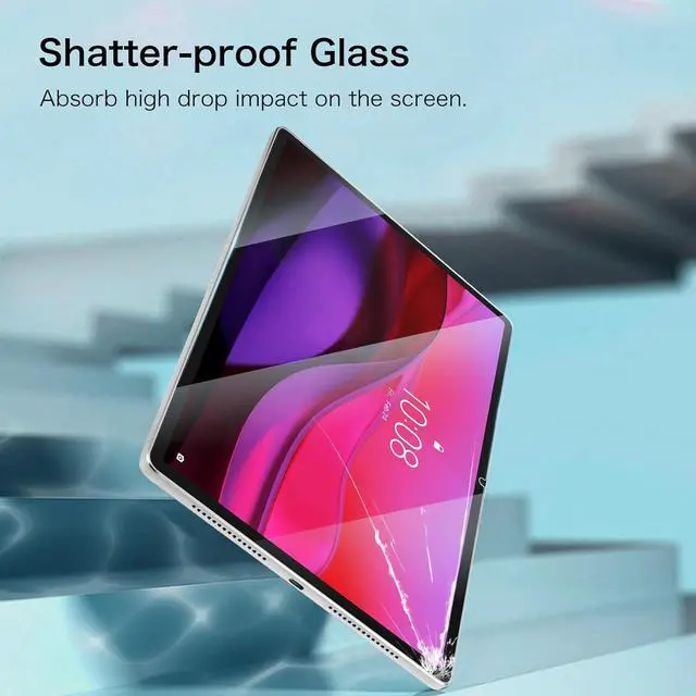 Alt view image 4 of 7 - Fintie 2 Pack Screen Protector for 12.7 Yoga Tab Plus 2025/ Idea Tab Pro 2025/Tab P12 2023 9H Tempered Glass Screen Protector HD Clear/Anti Scratch/Bubble Free