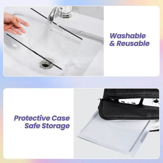 Alt view image 7 of 7 - Magnetic Paper Screen Protector for  Galaxy Tab S10 Plus/S9 FE Plus 5G/Tab S9 Plus/Tab S7 FE 5G/Tab S8 Plus 2022/Tab S7 Plus 12.4 Detachable & Reusable Anti-Glare Film Easy Install Matte