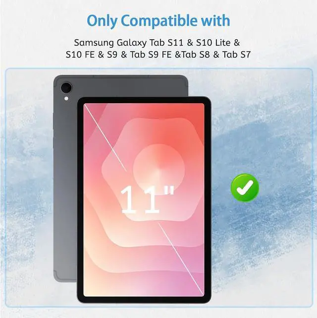 Alt view image 2 of 7 - 2 PACK Paper Screen Protector Compatible with  Galaxy Tab S11 / S10 Lite / S10 FE / S9 / S9 FE / S8 / S7 11 inch Anti Glare Touch Sensitivity with Easy Installation Kit Like Writing on Paper