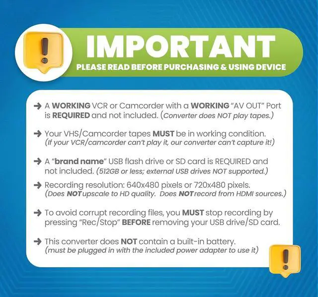 Alt view image 2 of 6 - Video to Digital Converter 2.0 (Second Generation) - Record Video from VCRs VHS Tapes AV RCA Hi8 Camcorder DVD Gaming Systems [Requires Working VCR/Camcorder & Tapes]