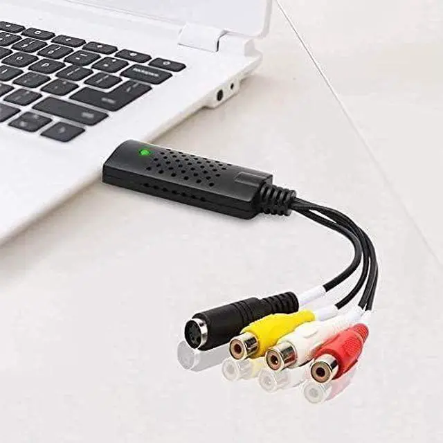 Alt view image 2 of 6 - VHS to Digital Converter RCA to USB Audio Video Converter USB 2.0 Video Capture Card Convert VHS to Digital from VHSVCR Mini DV Hi8 DVD for MAC/PC