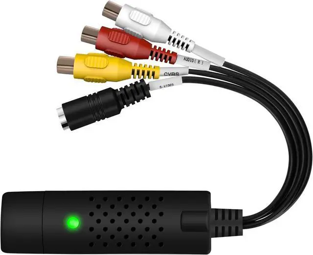 Alt view image 6 of 6 - VHS to Digital Converter RCA to USB Audio Video Converter USB 2.0 Video Capture Card Convert VHS to Digital from VHSVCR Mini DV Hi8 DVD for MAC/PC