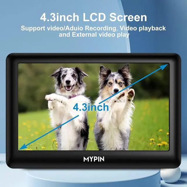 Alt view image 2 of 7 - Video to Digital Converter 4.3 AV Video Capture Box/Video Player Record Video from VHS HI8 Camcorder Set Top Box or Any Source Analog Video to Digital Converter Built-in Stereo Speakers Mic-in