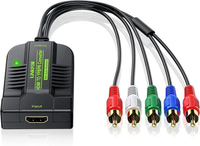 Main image of 1080P HDMI to Component Converter HDMI to YPbPr Converter HDMI to Video Adapter HDMI to 5RCA RGB YPbPr Converter for HDTV box  TV PC PS3 Roku Blu-Ray DVD