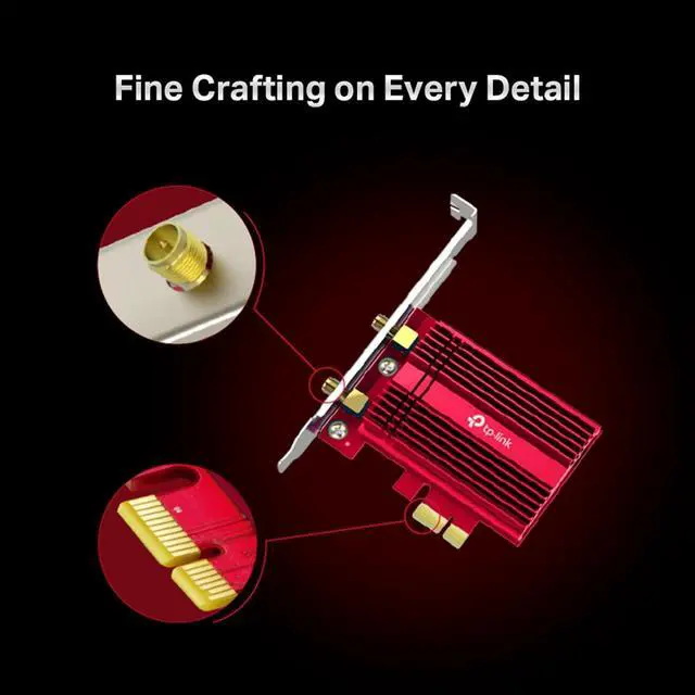 Alt view image 5 of 7 - WiFi 6 AX3000 PCIe WiFi Card (Archer TX3000E) Up to 2400Mbps Bluetooth 5.3 802.11AX Dual Band Wireless Adapter with MU-MIMO OFDMA Ultra-Low Latency Supports Windows 11 10 (64bit)