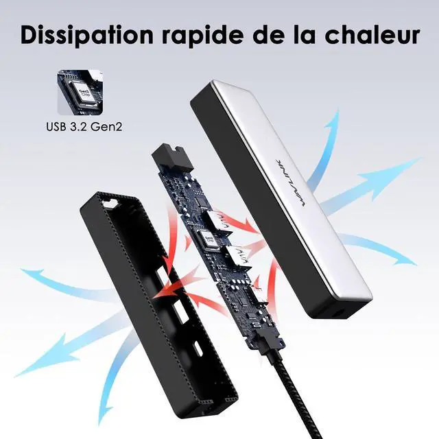 Alt view image 6 of 7 - USB C to Ethernet Adapter 10Gbps Hub with 1* USB-C 2* USB-A 2.5Gbps Ethernet Port for Laptop Type C (Thunderbolt 4/3 Compatible) to Network for MacBook iPad Hp XPS Windows