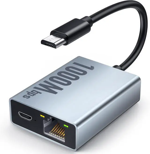 Main image of 1000 Mbps Ethernet Adapter for Fire TV Stick Micro USB to RJ45 Gigabit Ethernet Network Adapter Compatible with 4K Fire Stick Chromecast Google Home Mini and More Streaming TV Sticks