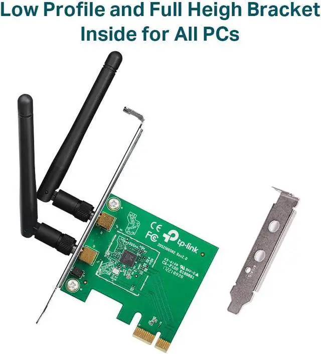 Alt view image 4 of 4 - N300 PCIe WiFi Card (TL-WN881ND) Wireless Network Adapter Card for PC