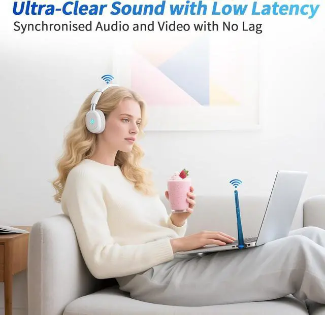 Alt view image 7 of 7 - Long Range Bluetooth 6.0 Adapter for PC Built-in PA for 5dBi High-Gain Wireless USB Dongle for Windows 11/10/8.1 Laptop Desktop Plug & Pair w/Bluetooth Headphones Speaker Keyboard Mouse