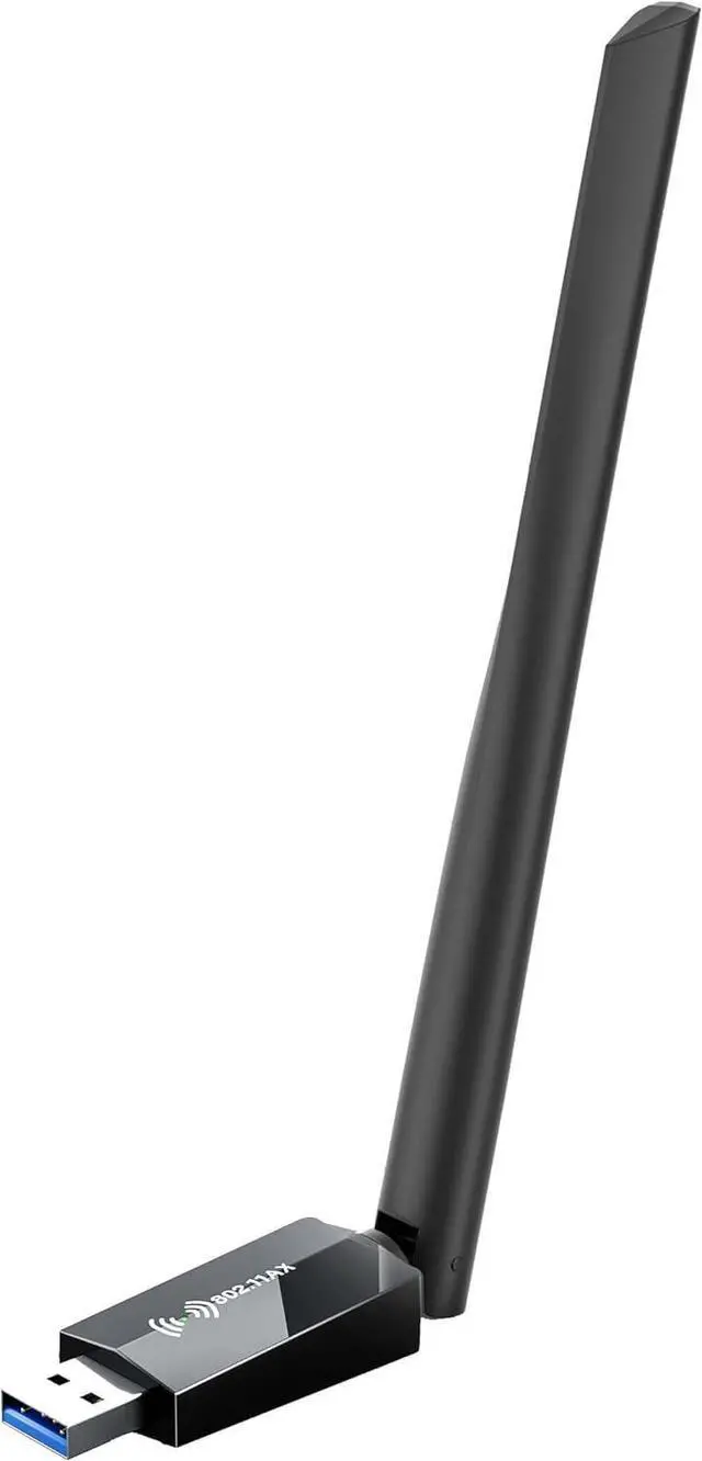 Main image of USB WiFi Adapter for Desktop PC - WiFi 6 Adapter AX1800 Dual Band 5G/2.4G for Desktop PC USB3.0 WiFi Dongle 7dBi High Gain Wi-Fi Antenna Wireless USB Network Card for Laptop Supports Win10/11