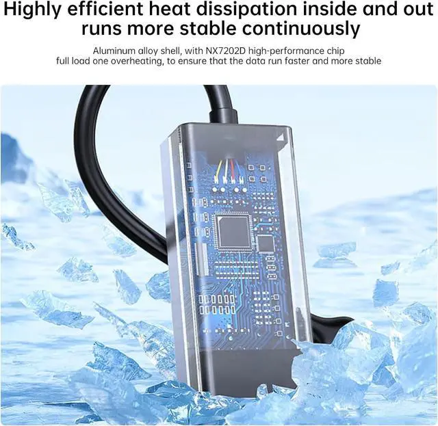 Alt view image 3 of 7 - USB to Ethernet Adapter, USB to RJ45 LAN Converter, 100Mbps Fast Wired Network Adapter for Laptop, PC, macOS, Windows, Linux - Compact Aluminum Shell, Plug & Play