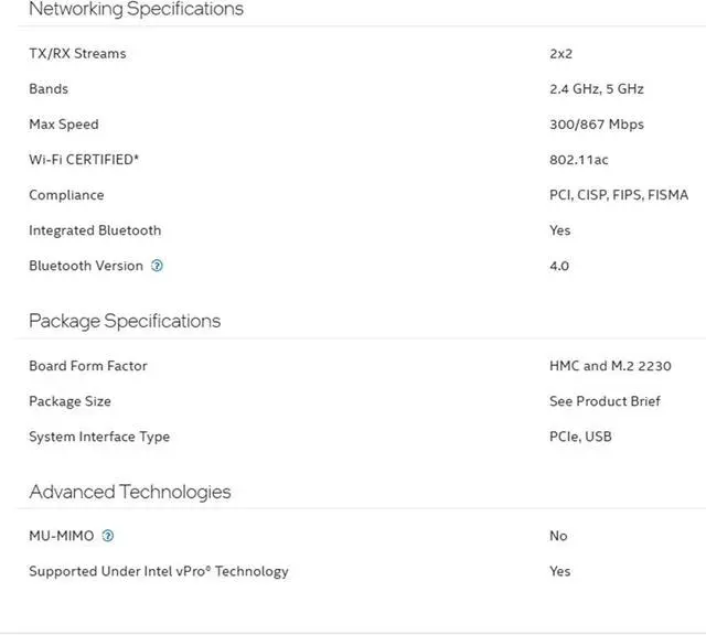 Alt view image 2 of 7 - Dual Band Wirless- Intel 7260.HMW Dual Band Wireless Card-AC 7260 Network Adapter+Bluetooth 4.0 USE for Intel AC Half Mini Pcie Card 802.11 b/a/g/n/ac(1 Pack)