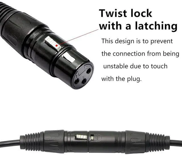 Alt view image 3 of 6 - 1 Pair XLR 3pin to RJ45 Female Adapter Cable XLR Male to RJ45 Network Connector Extension Cable Use Cat5 Ethernet for DMX-CON Controller Series-1.1Ft