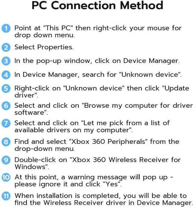 Alt view image 6 of 6 - Wireless USB 2.0 Gaming Receiver Adapter for Microsoft Xbox 360 Desktop PC Laptop Gaming - Black