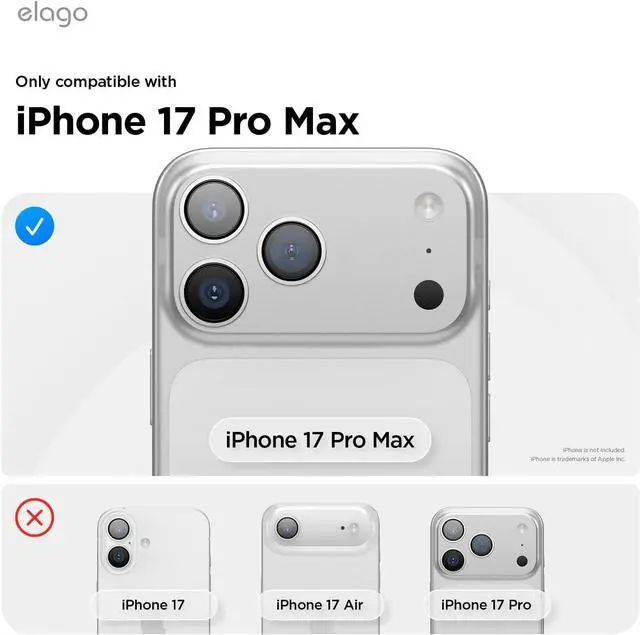 Alt view image 2 of 7 - for iPhone 17 Pro Max Case Magnetic Hybrid Transparent Slim Case Compatible with MagSafe PC + TPU Hybrid Technology Shockproof Protective Cover 6.9 inch