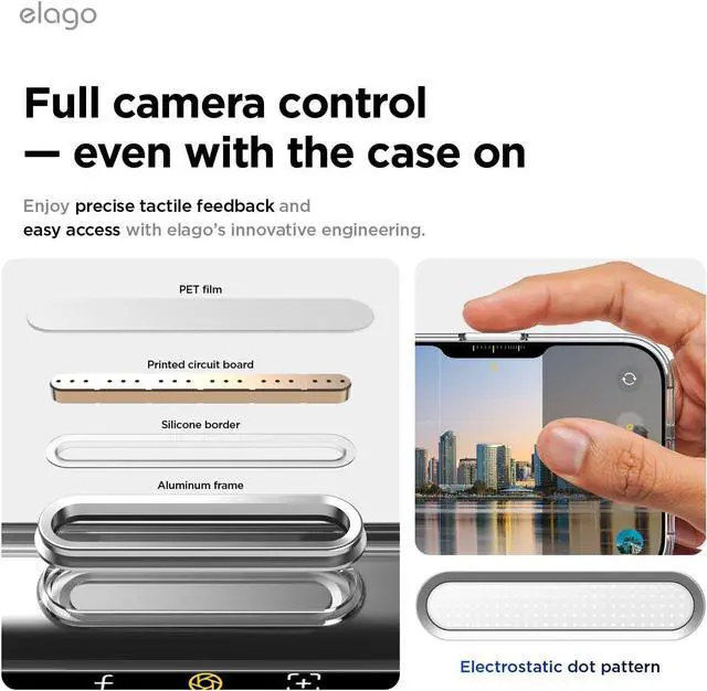 Alt view image 3 of 7 - for iPhone 17 Pro Max Case Magnetic Hybrid Transparent Slim Case Compatible with MagSafe PC + TPU Hybrid Technology Shockproof Protective Cover 6.9 inch