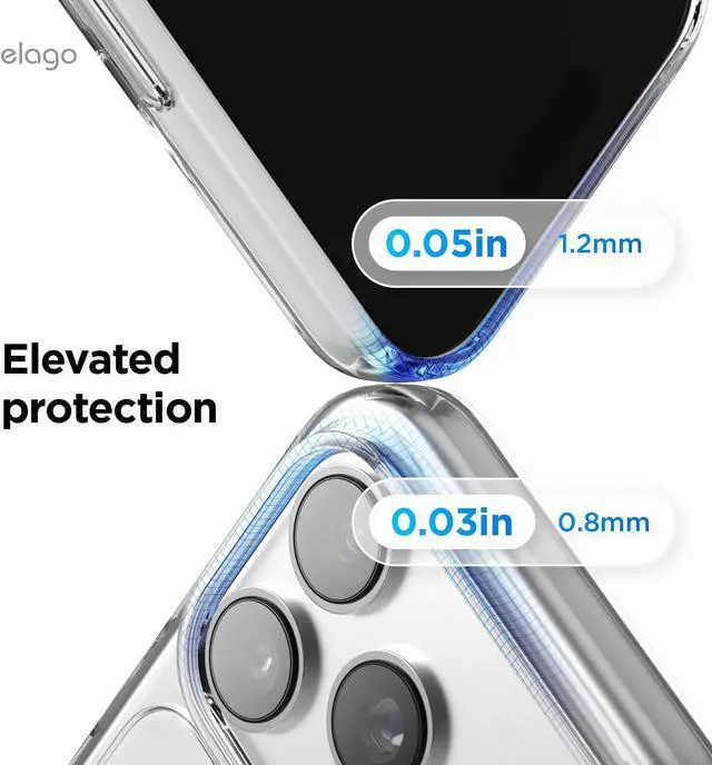 Alt view image 6 of 7 - for iPhone 17 Pro Max Case Magnetic Hybrid Transparent Slim Case Compatible with MagSafe PC + TPU Hybrid Technology Shockproof Protective Cover 6.9 inch