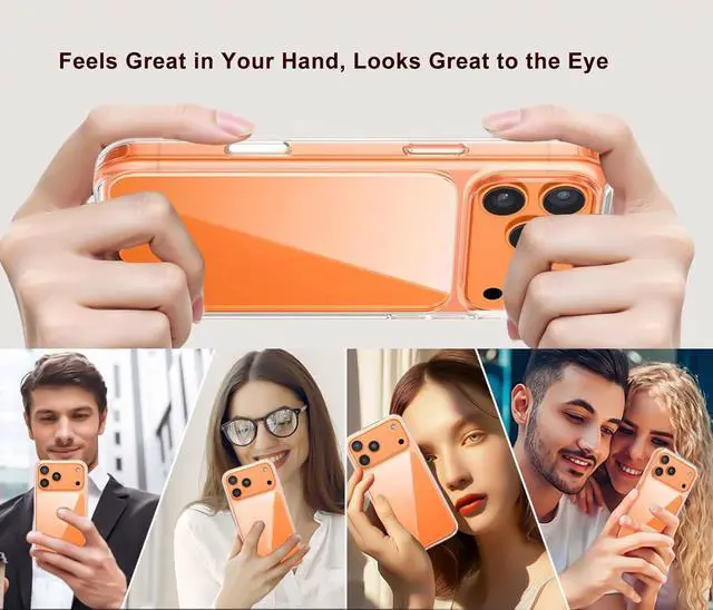 Alt view image 5 of 5 - for iPhone 17 Pro Max Case Clear [Not-Yellowing] with Military-Grade Drop Protection Shockproof Hybrid Protective Cover for  iPhone 17 6.9 inch 5G 2025  TPU + PC Slim Transparent Case