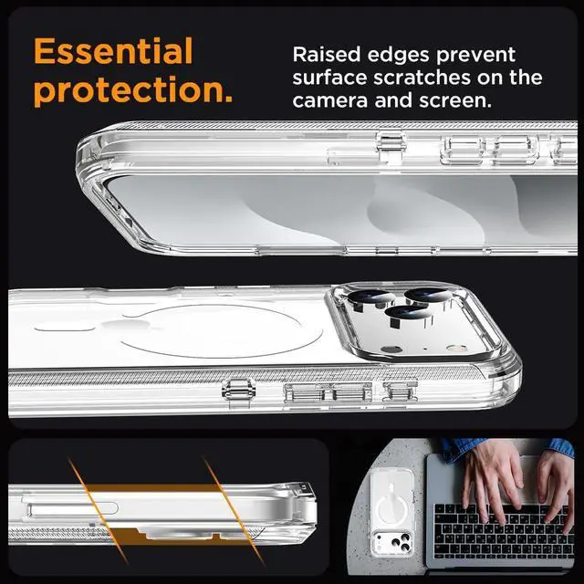 Alt view image 4 of 7 - for iPhone 17 Pro Max Case Clear Compatible with MagSafe 3 in 1 Heavy Duty Drop Protection Full Body Rugged Shockproof/Dust Proof 3-Layer Military Protective Tough Durable Cover 6.9_1