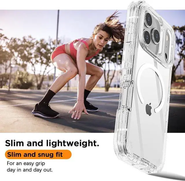 Alt view image 6 of 7 - for iPhone 17 Pro Max Case Clear with Magsafe Heavy Duty Drop Protection Full Body Rugged Shockproof/Dust Proof Triple Layer Transparent Military Protective Tough Durable for 17 ProMax 6.9_1