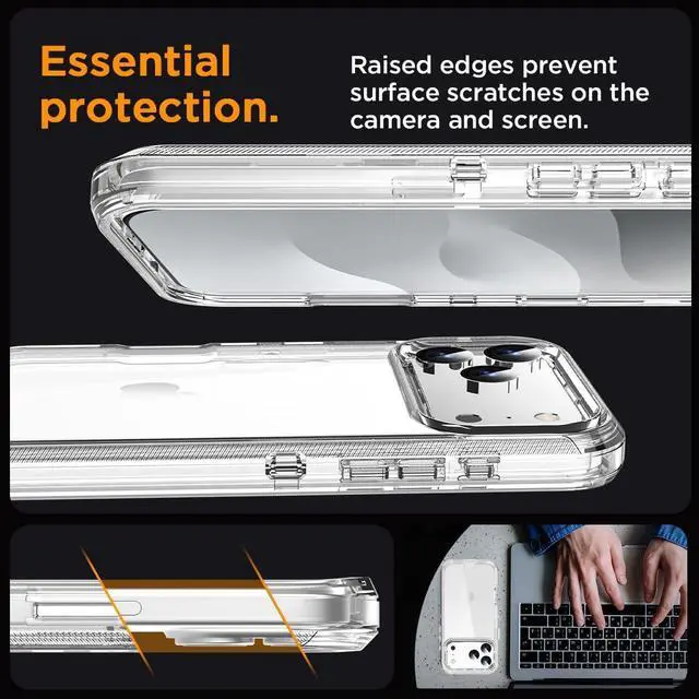 Alt view image 4 of 7 - for iPhone 17 Pro Max Case Clear 3 in 1 Heavy Duty Drop Protection Full Body Rugged Shockproof/Dust Proof 3-Layer Military Protective Tough Durable Cover for iPhone 17 Pro Max 6.9_1