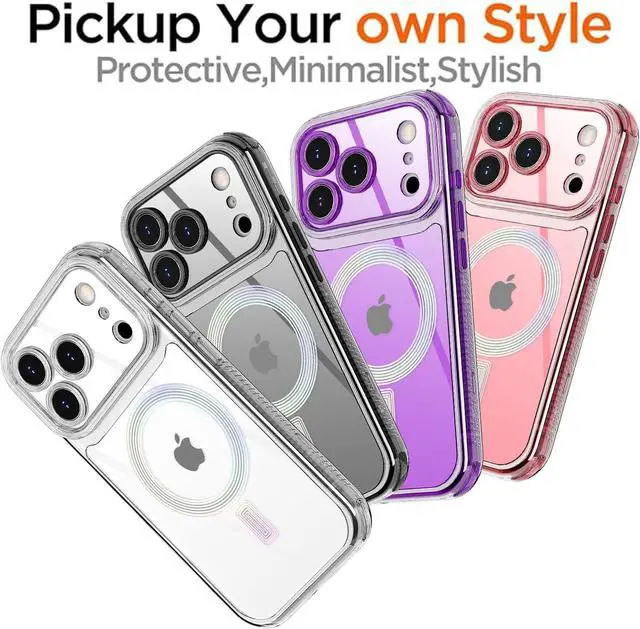 Alt view image 7 of 7 - for iPhone 17 Pro Max Case Clear Built for MagSafe 3 in 1 Heavy Duty Drop Protection Rugged Shockproof/Drop/Dust Proof 3-Layer Protective Durable Magnetic Cover for iPhone 17 Pro Max 6.9_1