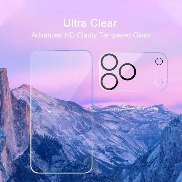 Alt view image 3 of 6 - 3 Pack Screen Protector for iPhone 17 Pro Max [6.9 inch] + 3 Pack Camera Lens Protector with Installation Frame Dynamic Island Compatible Case Friendly[Not for iPhone 17/17 Pro/iPhone Air]