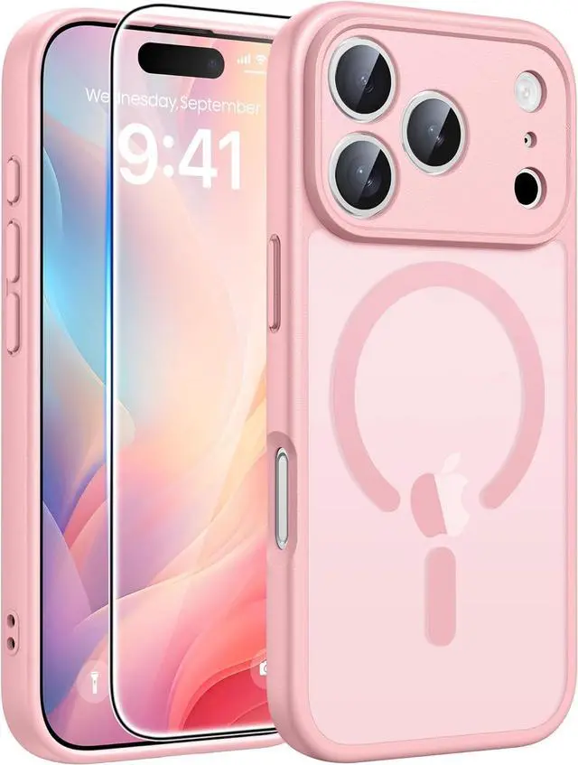 Main image of for iPhone 17 Pro-Max Case: Magnetic Frosted Translucent Matte Military Grade Shockproof Slim Cover | Full Covered Camera Protection | Slim Drop Proof Durable Protective Cases