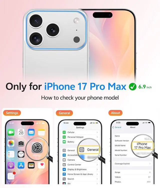 Alt view image 2 of 7 - for iPhone 17 Pro-Max Case: Magnetic Frosted Translucent Matte Military Grade Shockproof Slim Cover | Full Covered Camera Protection | Slim Drop Proof Durable Protective Cases