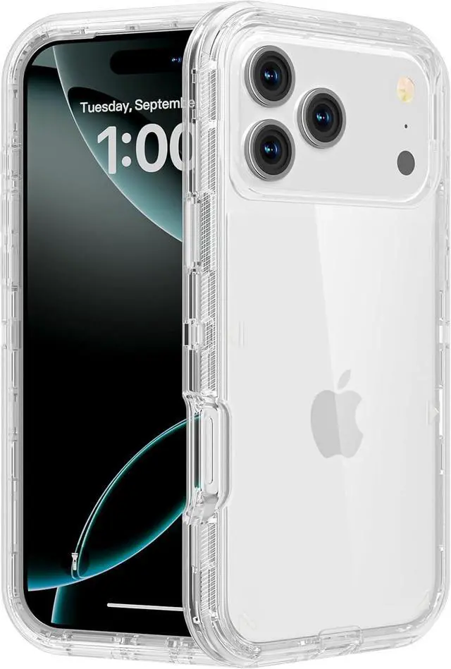 Main image of for iPhone 17 Pro Max Case Heavy Duty Shockproof Protection Phone Cases Anti-Drop Dual Layer Transparent Protective Cover Compatible with iPhone 17 Pro Max 6.9 inch Crystal Clear
