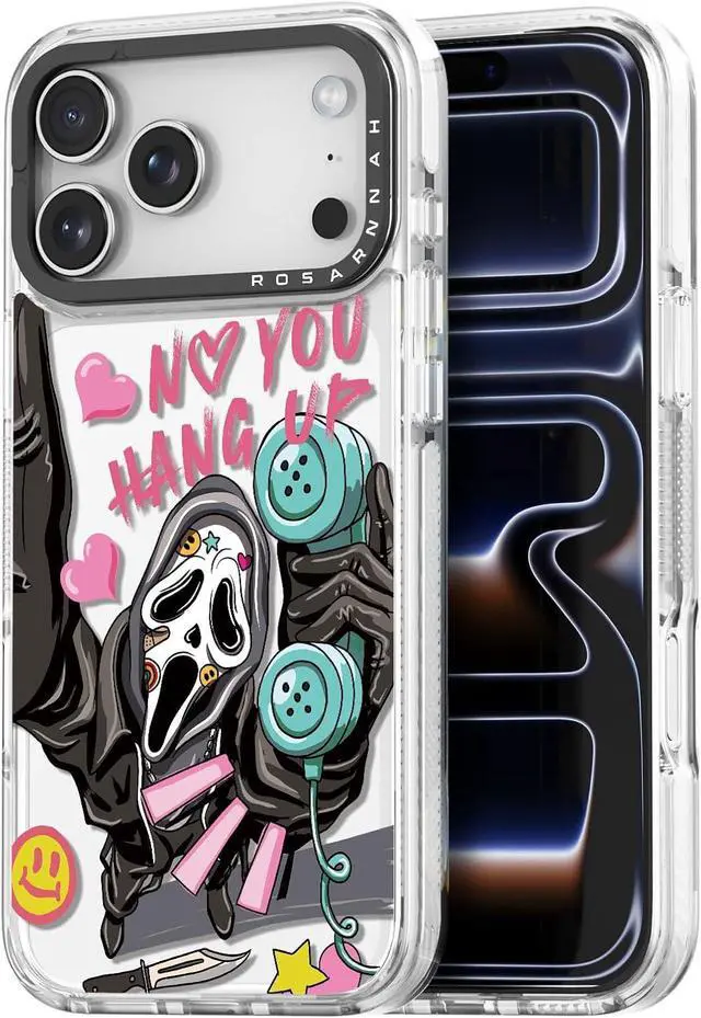 Main image of for iPhone 17 Pro Max Case Cute - Durable Shockproof 6.6 ft Drop Impact Phone Case - Funny Skeleton Design (6.9) Clear