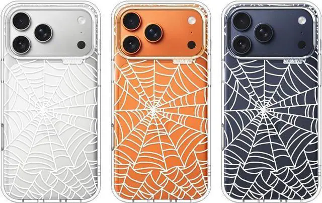 Alt view image 3 of 7 - for iPhone 17 Pro Max Case | Military Grade 6.6ft Drop Tested | Camera Control | Clear with Spider Web Design