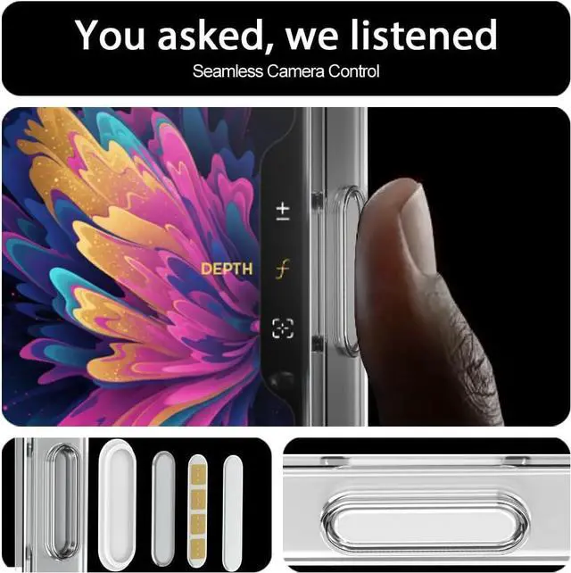 Alt view image 6 of 7 - for iPhone 17 Pro Max Case | Military Grade 6.6ft Drop Tested | Camera Control | Clear with Spider Web Design