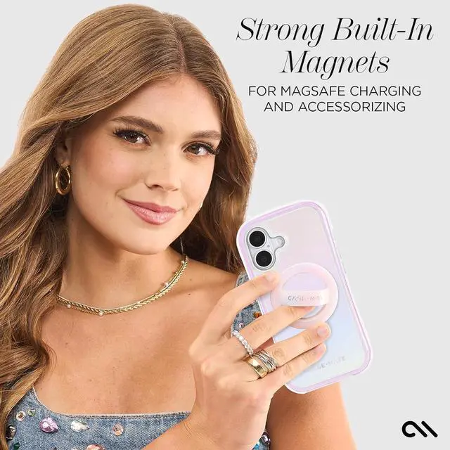 Alt view image 4 of 7 - Jelly Pop Soap Bubble iPhone 17 Case [Compatible with MagSafe] - Stylish Phone Case for Women with 16ft Drop Protection - Premium Magnetic Cover for iPhone 17 - Iridescent