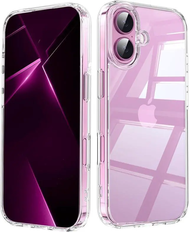 Main image of for iPhone 17 Case Clear Transparent Phone Case for 17 Case Never Yellow Shockproof Military-Grade Protection Classic Hybrid for iPhone 17 Cover Clear