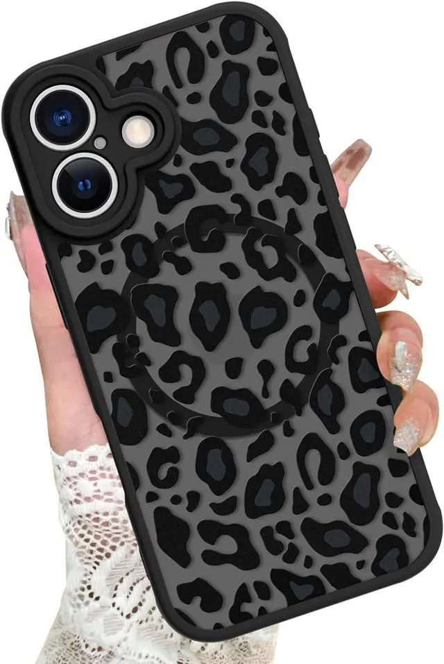 Main image of Case Compatible with iPhone 17 Leopard Printed Pattern [Compatible with Magsafe] Cute Cheetah Protective Magnetic Case for Girls Women Men 6.3